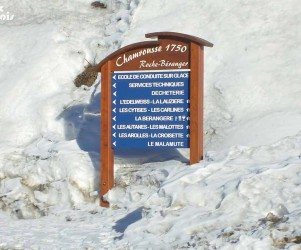 Signalisation dans la station de Chamrousse