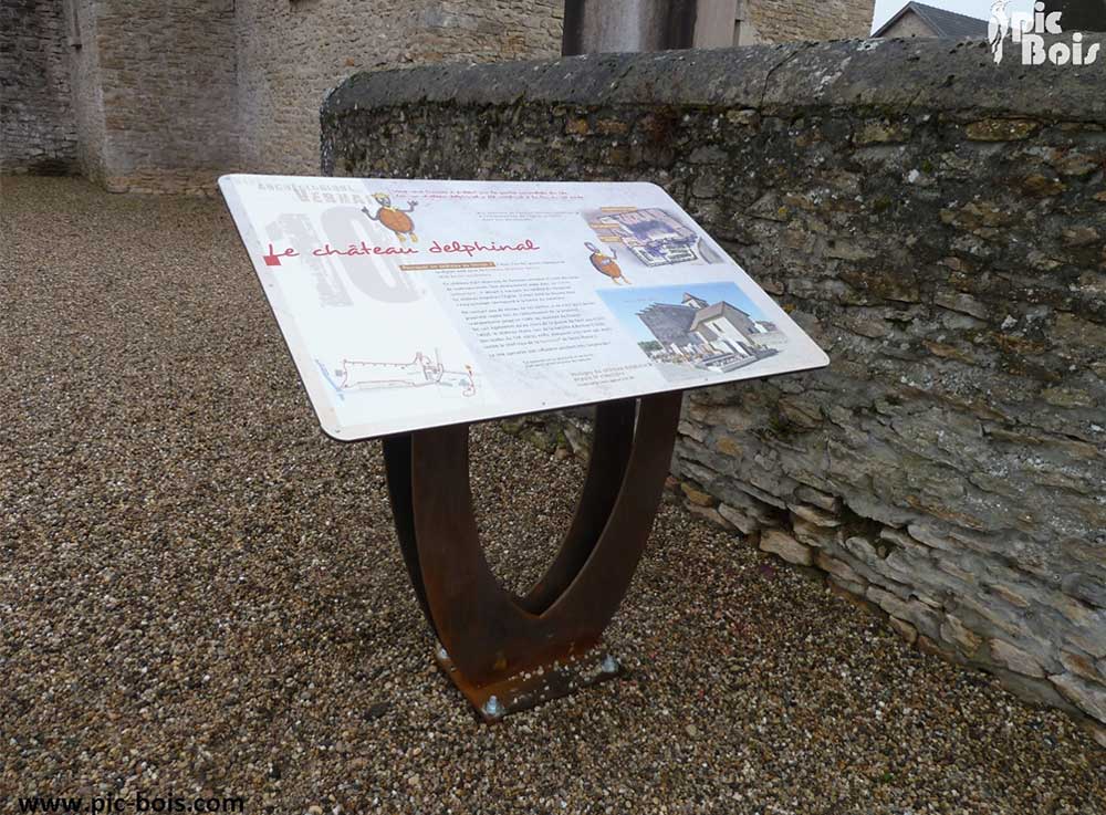 Signalétique de randonnée pédestre | Panneau d'information - Sur les pas de Madeleine - 15 Chalvignac