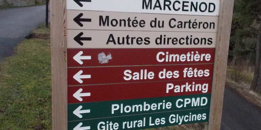 Signalétique d'informations locale - Châtelus (42)