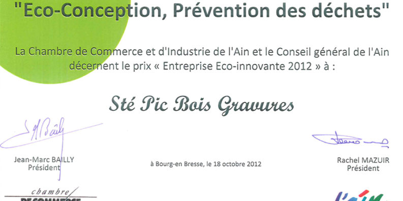 Prix entreprise éco innovante