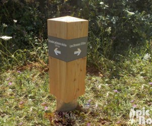 Balise en bois – Rillieux la Pape (69) PIC BOIS - Balise en bois - Rillieux la Pape (69)