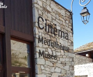PIC BOIS - Enseigne murale en lettres découpées - Val d'Isère (73)