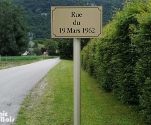 Plaque de rue basic PIC BOIS - Plaque de rue basic