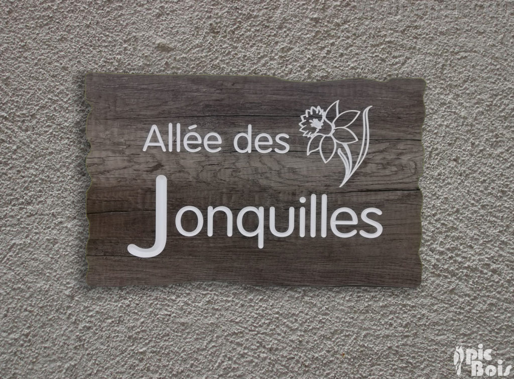 PIC BOIS - Plaque de rue thématic dessin