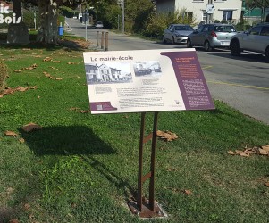 Signalétique touristique - Table de lecture - Parcours patrimonial - Fabrication PIC BOIS