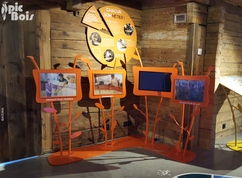 Signalétique touristique - Parcours sensoriel - Lenticulaire - Fabrication PIC BOIS