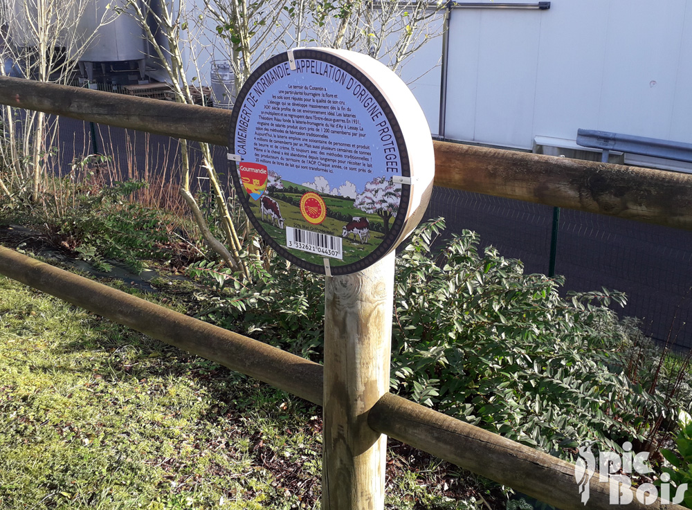 Signalétique touristique | Plaque thématique - Boîte à fromage - Saint-Lô (50)