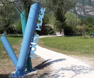 Signalétique touristique | Totem entrée de base de loisirs
