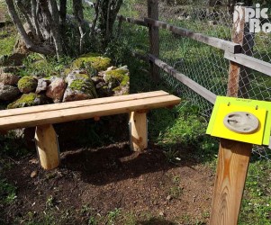 PIC BOIS - Banc et empreinte en résine sur volet à soulever - Etang de Tanchiccia (20)