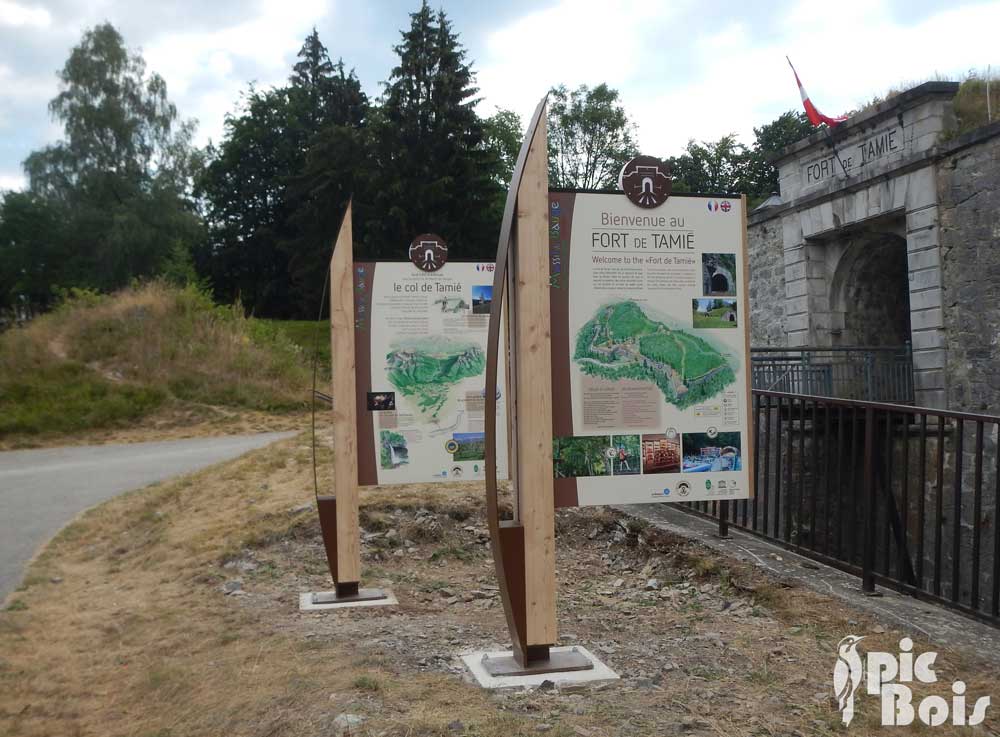 PIC BOIS - Panneaux d'accueil - Fort de Tamié (73)