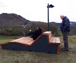 PIC BOIS - Transat en bois et métal et borne sonore - Melisey (70)