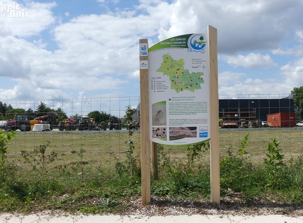 PIC BOIS - Panneau d'information charte ENS 41 - Réserve naturelle géologique e Pontlevoy (41)