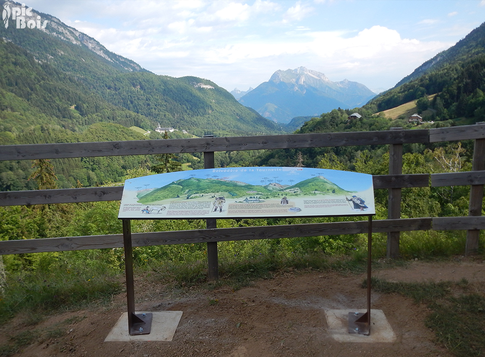 PIC BOIS - Table d'orientation - Fort de Tamié (73)