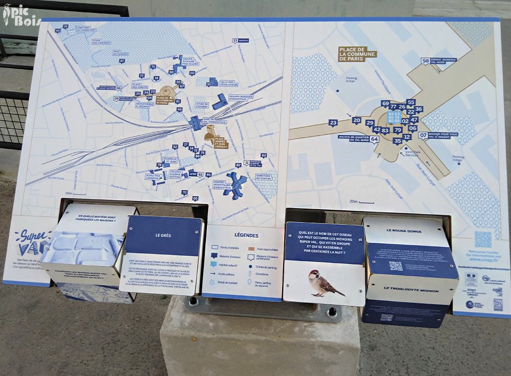 PIC BOIS - Zoom - Pupitre en métal avec cubes intégrés et plan - Argenteuil (95)
