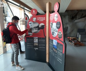 Signalétique touristique - Panneau d'information - La station - Fabrication PIC BOIS