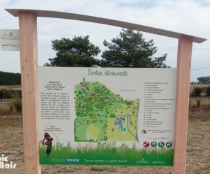 PIC BOIS - Panneau d'information avec plan de site - FD des Chasseurs de la Marne (51)