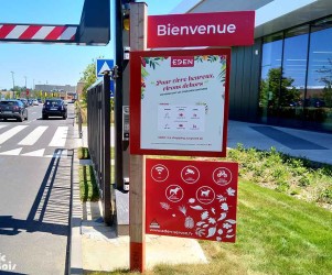 Signalétique du centre commercial Eden