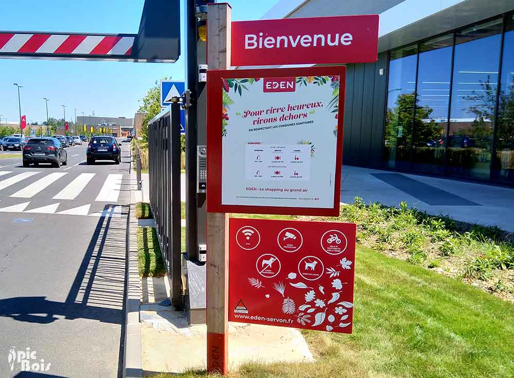 PIC BOIS - Panneau d'accueil - Eden Servon (77)