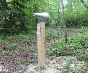 Cone-d’écoute Signalétique touristique | Cône d'écoute en pleine nature