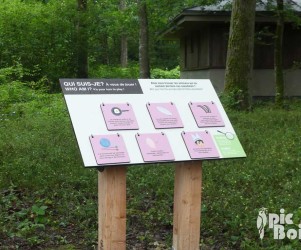 Signalétique touristique | Panneau devinettes animaux de la ferme
