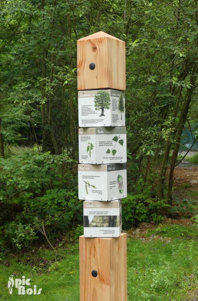 Signalétique touristique | Mobilier interactif - BQR arbre