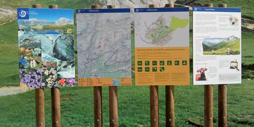 Signalétique de randonnée pédestres | Panneaux d'informations de randonnées