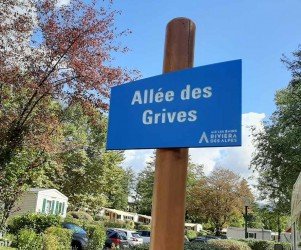 Signalétique camping | Plaque de rue de camping