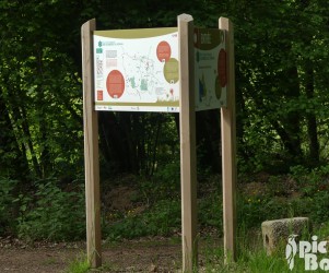 Panneau d'information accueil du sentier - PNR du Morvan