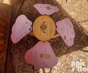 Panneau d’information – Forme de fleur Panneau en forme de fleur - Grand Nancy