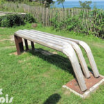Banc – Acier corten et bois