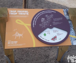 Signalétique camping | Mobilier interactif - roue des idées - Center Parcs Les Landes de Gascogne - 47