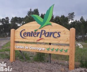 Signalétique camping | Panneau d'accueil - Center Parcs Les Landes de Gascogne - 47