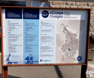 Signalétique touristique | Panneau d'information - Village Rivages - 22-St Jacut de la Mer