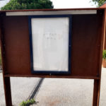 Panneau d’affichage – corten