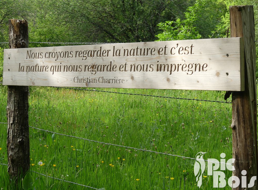 Plaque thématique de citation - PNR du Morvan