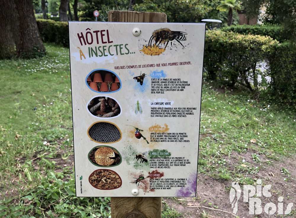 Plaque thématique - hôtel à insectes