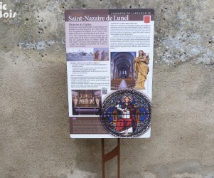 Signalétique touristique | Table de lecture - Eglise de Lafrançaise