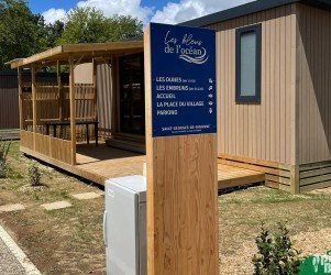 Directionnel piéton – Les bleus de l’océan Signalétique camping | Directionnel piéton - Les bleus de l'océan