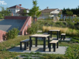 Signalétique touristique | Table de pique-nique - Gamme Pichauris - Satolas Parc des Lurons (38)