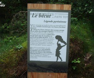 Signalétique touristique | Totem - Légende bécut - Hountalade 65
