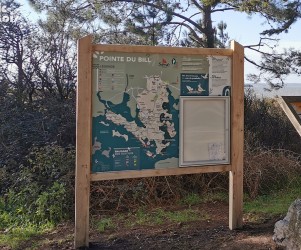 Signalétique touristique | Panneau d'affichage - Pointe du Bill - Séné-56