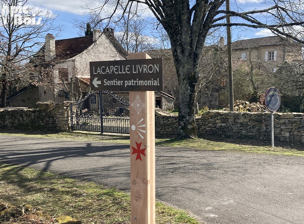 Signalétique de randonnée pédestre | Directionnel sentier - Lacapelle Livron - Lacapelle-Livron-82