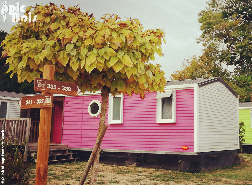 Signalétique camping | Panneau directionnel - Emplacement vacances - Yelloh Village Pomport Beach - 24