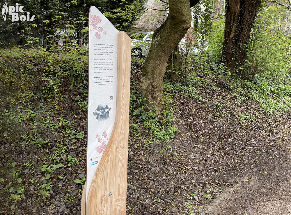 Signalétique touristique | Gamme Bien-Être - Totem thématique - Tourcoing