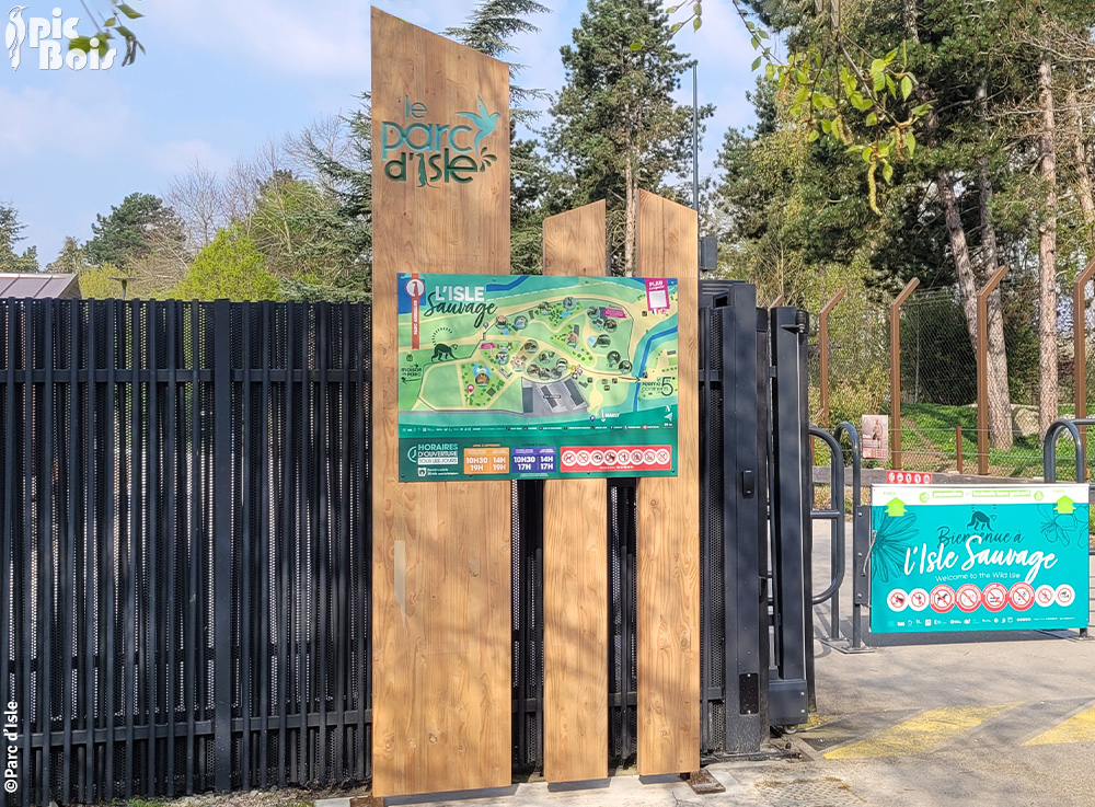 Signalétique touristique | Panneau d'information - Secteur l'Isle Sauvage - Saint-Quentin (02)