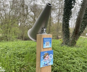 Signalétique touristique | Parcours sensoriel - Ecouter la forêt - ENS du Grand Rozeau