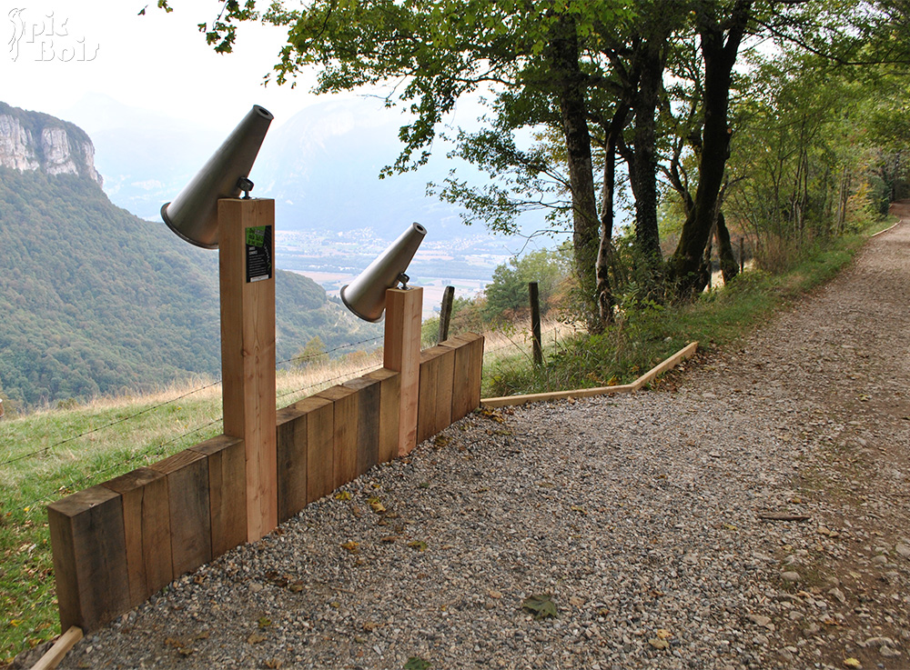 Signalétique touristique | Parcours sensoriel - Ecoute en montagne - Sentier de Chalais (38)