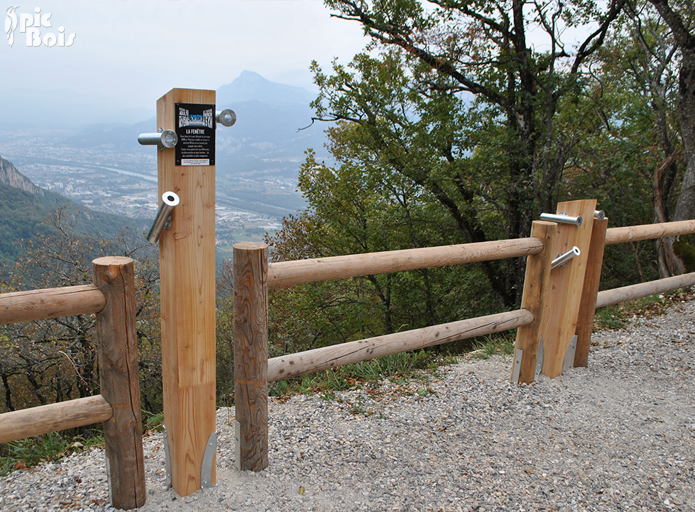 Signalétique touristique | Parcours sensoriel - Observation paysage - Sentier de Chalais (38)