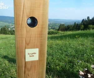 Signalétique touristique - Jeu ludo-sportif - Borne de visée - Fabrication PIC BOIS