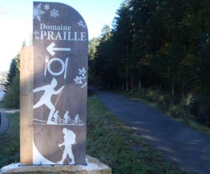 Signalétique touristique - Totem - Accueil domaine nordique - Fabrication PIC BOIS